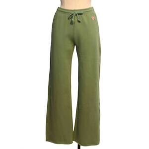 NEW KERRI ROSENTHAL women's weekend barb sweatpants in olive green